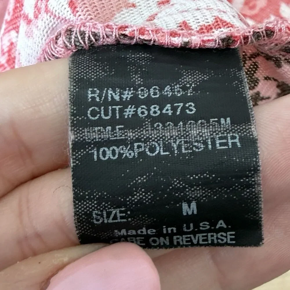 Vtg Y2K Fairy Top Size M Smocked Asymmetric Bell Sleeve Whimsi Ethereal Dainty - Picture 8 of 12